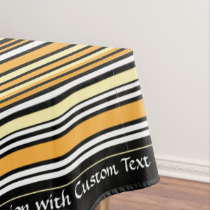 Nappe Retro Classic Black Yellow Stripe personnalisée