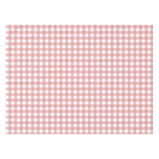 Nappe Retro En vichy Motif rose et blanc rayures (Devant (Horizontal))