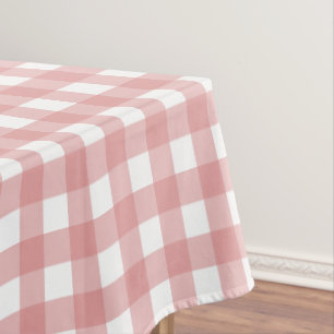Nappe Retro En vichy Motif rose et blanc rayures