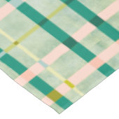 Nappe Retro Été vert et rose à damiers (Angle)