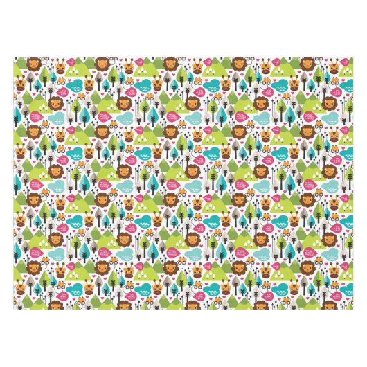 Nappe rétro faune de lion de safari d'enfants (Devant (Horizontal))
