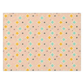 Nappe Retro geometric pattern with teal, orange, black (Devant (Horizontal))