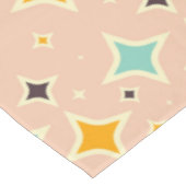 Nappe Retro geometric pattern with teal, orange, black (Angle)