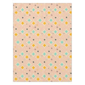 Nappe Retro geometric pattern with teal, orange, black (Devant)