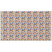 Nappe Retro Géométrique Abstrait Pat#10 Navy Red ID1067 (Devant (Horizontal))