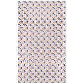 Nappe Rétro Géométrique Abstrait Pat#7 Indigo ID1067 (Devant)