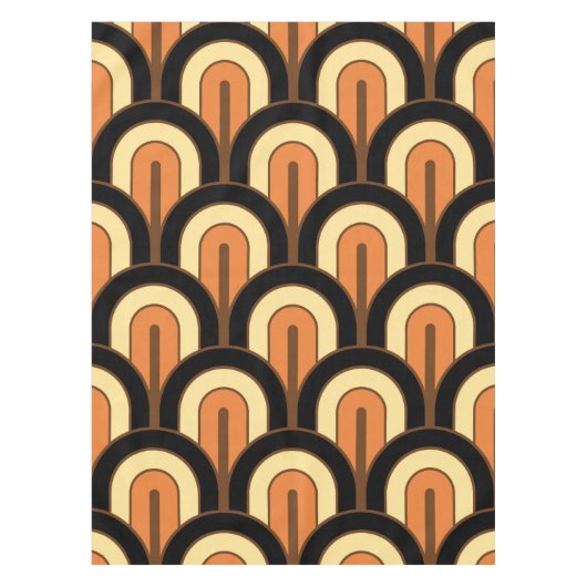 Nappe Retro Gradated Geometric Fan Pattern (Devant)