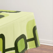 Nappe Rétro graphique géométrique atomique chartreuse (In Situ)