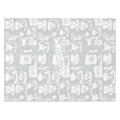 Nappe Retro Grey ou n'importe quel Motif téléphonique co (Devant (Horizontal))