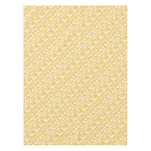Nappe Retro Jaune ou n'importe quelle couleur Motif télé (Devant)