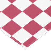 Nappe Retro Magenta White À damiers Table à manger Motif (Angle)