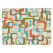 Nappe Retro Mid Century Mod Atomic Space Age Teal Olive (Devant (Horizontal))