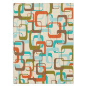 Nappe Retro Mid Century Mod Atomic Space Age Teal Olive (Devant)