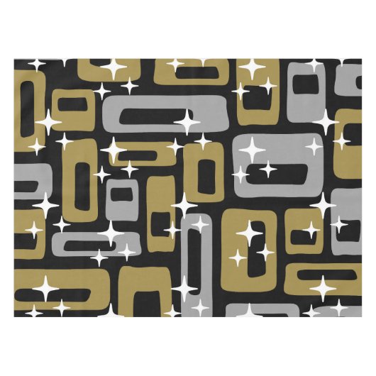 Nappe Retro Mid-Century Moderne Abstrait (Devant (Horizontal))