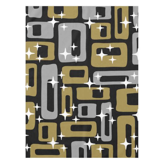 Nappe Retro Mid-Century Moderne Abstrait (Devant)