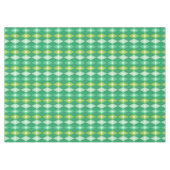 Nappe Retro Mid Century moderne Diamants verts Noël (Devant (Horizontal))