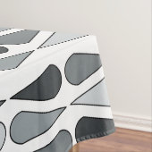 Nappe Retro Midcentury Teardrops Gray (In Situ)