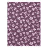 Nappe Rétro modèle floral de Bourgogne (Devant)