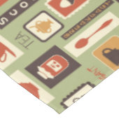 Nappe Rétro motif avec des plats de cuisine pour le (Angle)