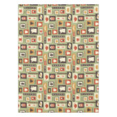 Nappe Rétro motif avec des plats de cuisine pour le (Devant)