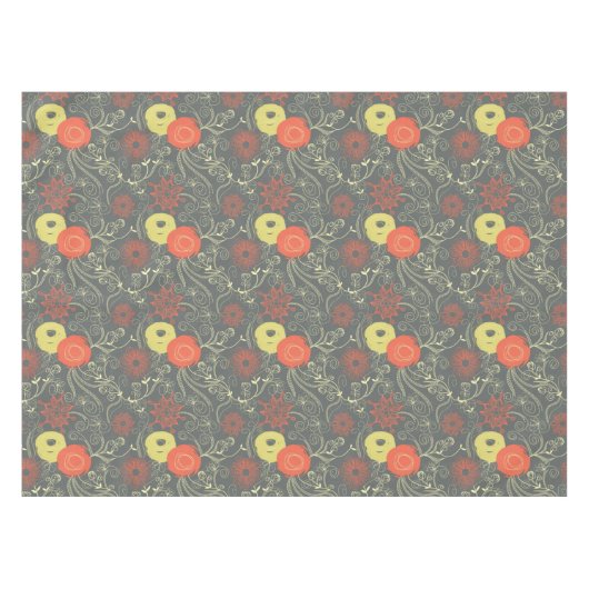Nappe Rétro motif floral (Devant (Horizontal))