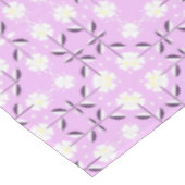 Nappe Retro, motif floral rose (Angle)