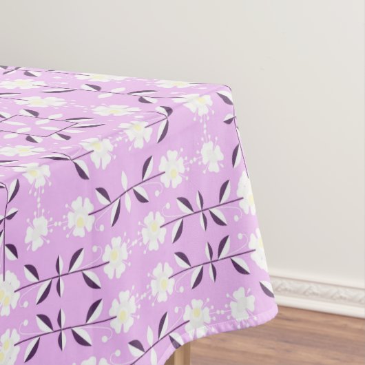 Nappe Retro, motif floral rose (In Situ)