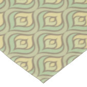 Nappe Rétro motif vert et jaune vintage (Angle)