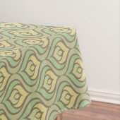 Nappe Rétro motif vert et jaune vintage (In Situ)