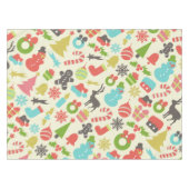 Nappe Rétro Noël coloré mignon (Devant (Horizontal))