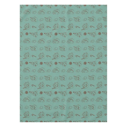 Nappe Retro Noël Hot Cocaca Holiday Kawaii Motif (Devant)