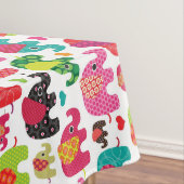 Nappe rétro papier peint de motif d'enfants d'éléphant (In Situ)