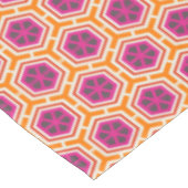 Nappe Retro Pink and Orange Modern Geometric Pattern (Angle)