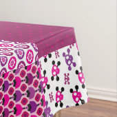 Nappe Rétro point de polka de crâne de fleur (In Situ)