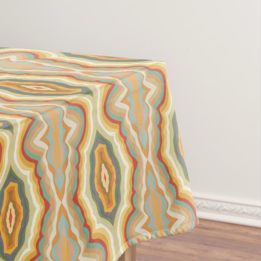 Nappe Retro Pop Art Abstract Geometric Wavy Pattern (In Situ)