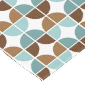Nappe Retro Quartiers Motif Brown bleu (Angle)