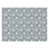Nappe Rétro, rétro motif, bleu et gris, élégant (Devant (Horizontal))