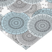 Nappe Rétro, rétro motif, bleu et gris, élégant (Angle)