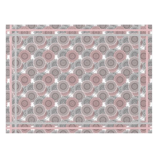 Nappe Rétro, rétro motif, bleu et rose, élégant (Devant (Horizontal))