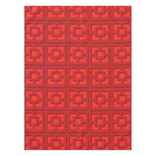 Nappe rétro rouge Trellis (Devant)