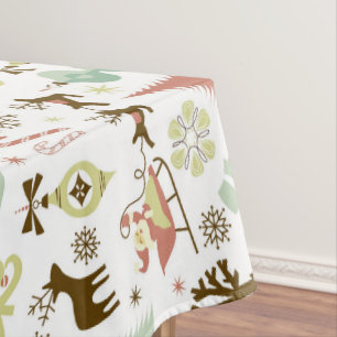 Nappe Rétro tablerunner de motif de vacances de Noël