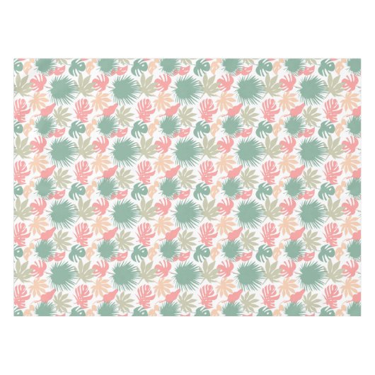 Nappe Rétro, tropical, feuille (Devant (Horizontal))