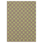 Nappe Retro Vert et Orange Abstrait motif floral (Devant)