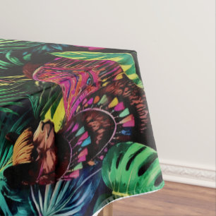 Nappe Rêves de jungle de lama Motif de surface transpare