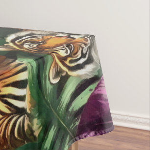Nappe Rêves de jungle de tigre Motif de surface transpar