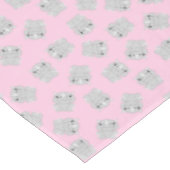 Nappe Rhino fête d'anniversaire rose (Angle)