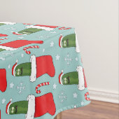 Nappe Rick and Morty | Christmas Pickle Rick Pattern (In Situ)