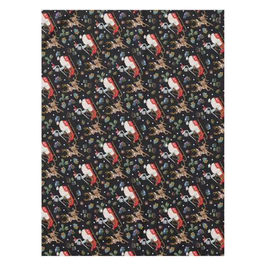 Nappe Rick and Morty | Christmas Reindeer Sleigh Pattern (Devant)