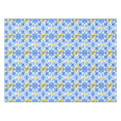 Nappe Rideau Méditerranéen Bleu Citron Chic (Devant (Horizontal))