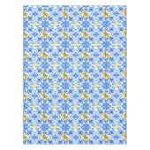 Nappe Rideau Méditerranéen Bleu Citron Chic (Devant)
